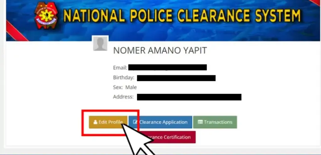 Home 3 nationa police clearance profile
