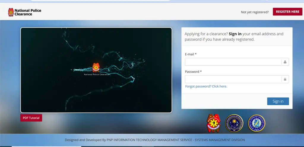 Home 4 Philippines Police clearance portal login